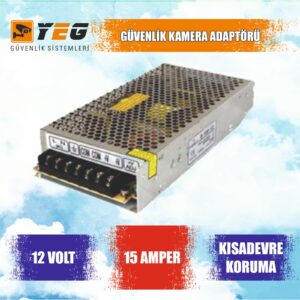 12 VOLT 15 AMPER KAMERA ADAPTÖRÜ